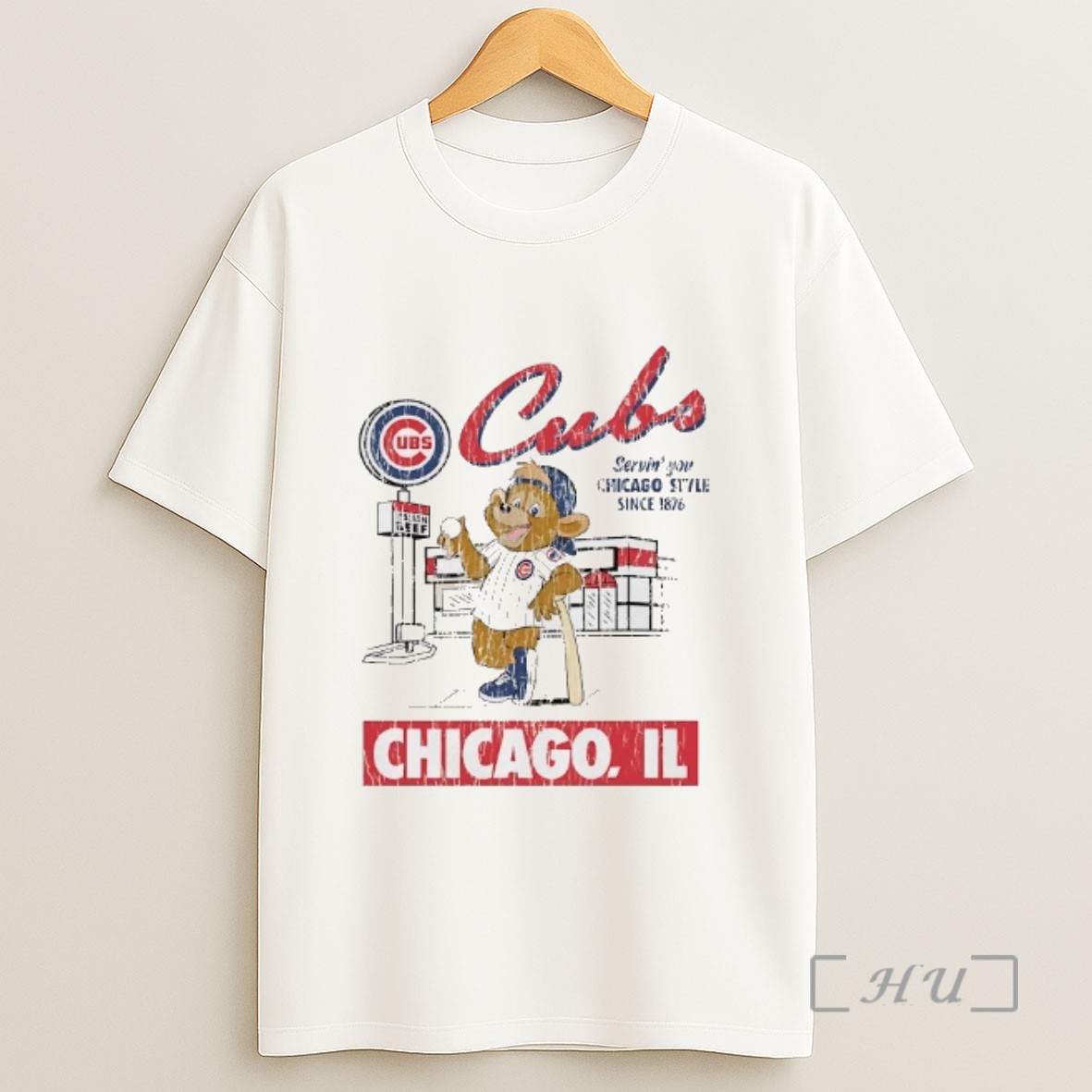 Officials Chicago Cubs Serving You Chicago Style Since 1876 Sweatshirt Tee Shirt