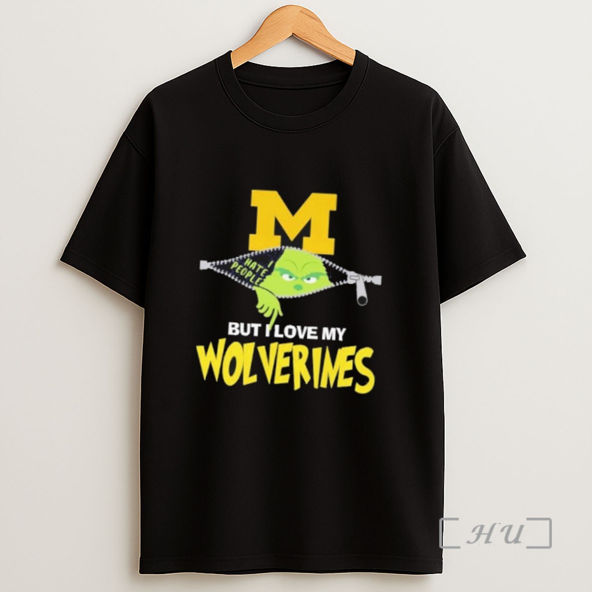 Officials Christmas Grinch But I Love My Michigan Wolverines Sweatshirt Tee Shirt