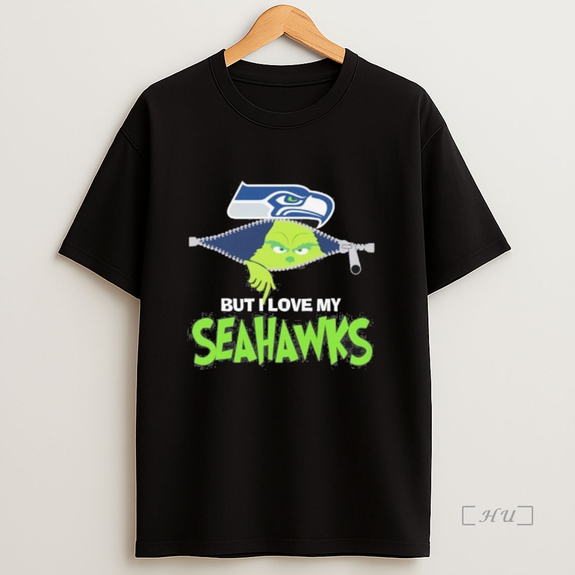 Officials Christmas Grinch But I Love My Seattle Seahawks Sweatshirt Tee Shirt