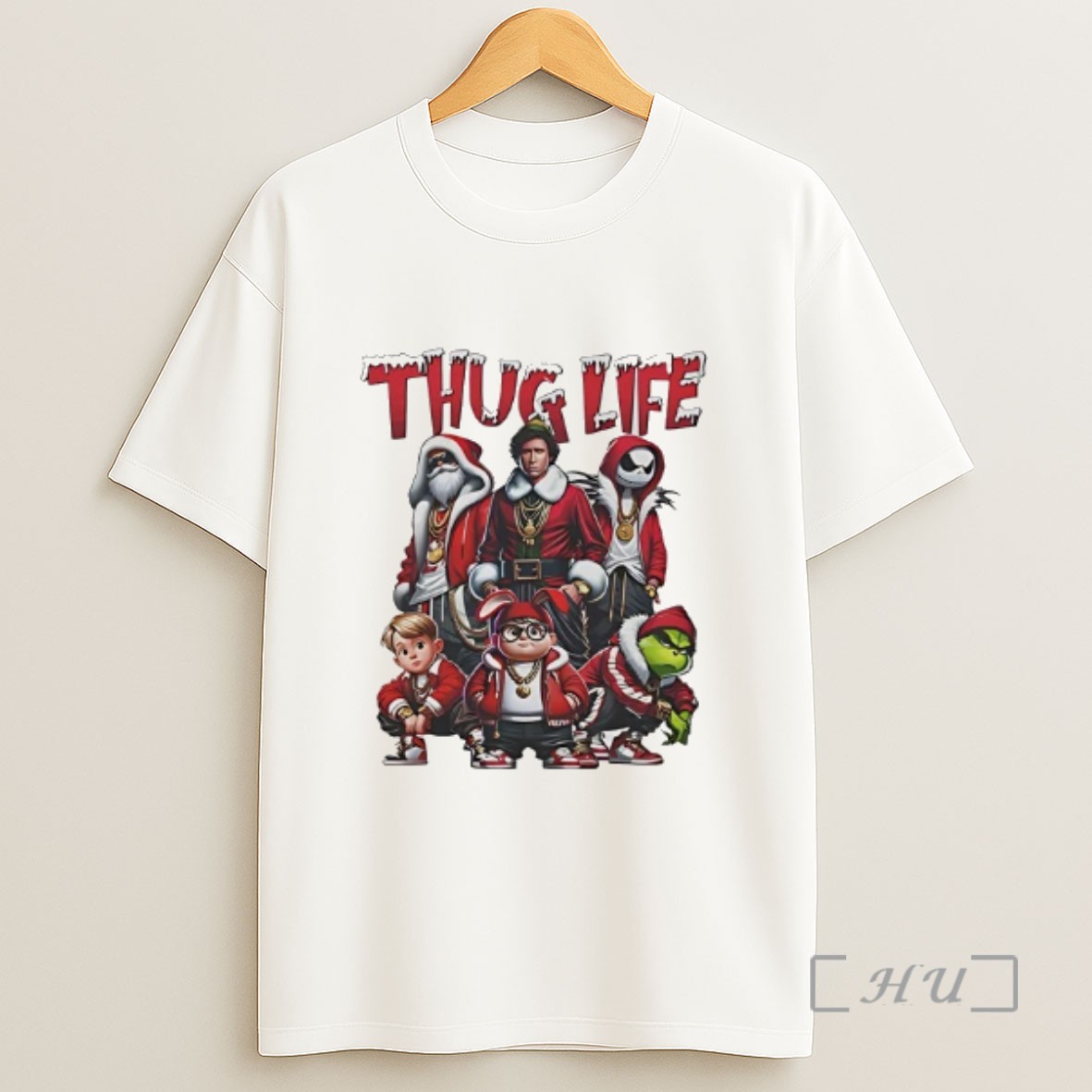 Officials Christmas Gang Thug Life Santa Grinch Jack Skellington Friends Sweatshirt Tee Shirt