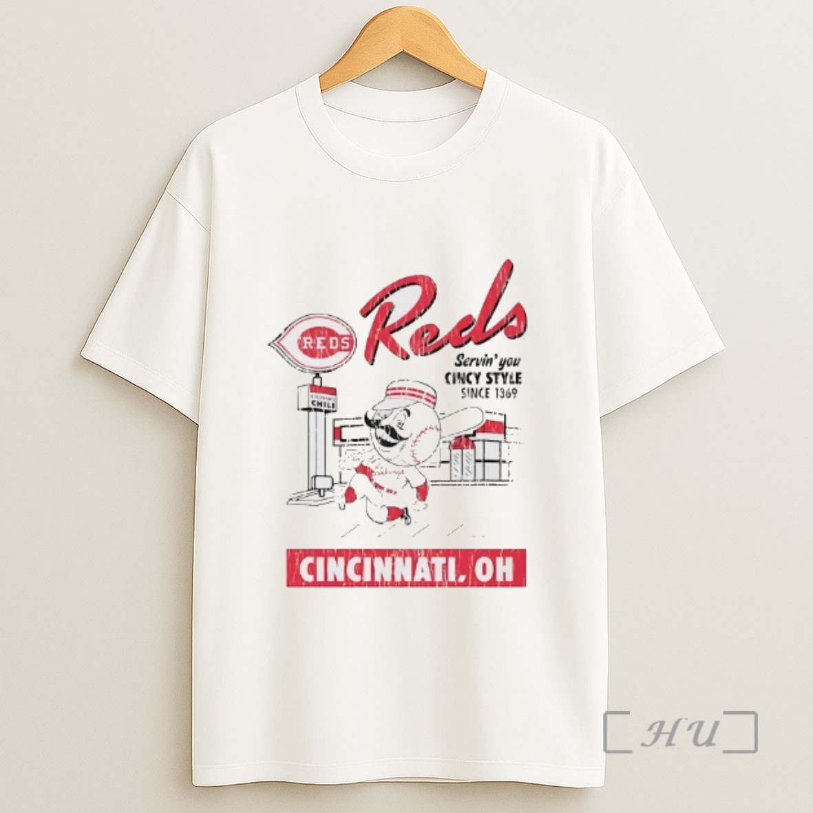 Officials Cincinnati Reds Serving You Cincy Style Since 1369 Sweatshirt Tee Shirt