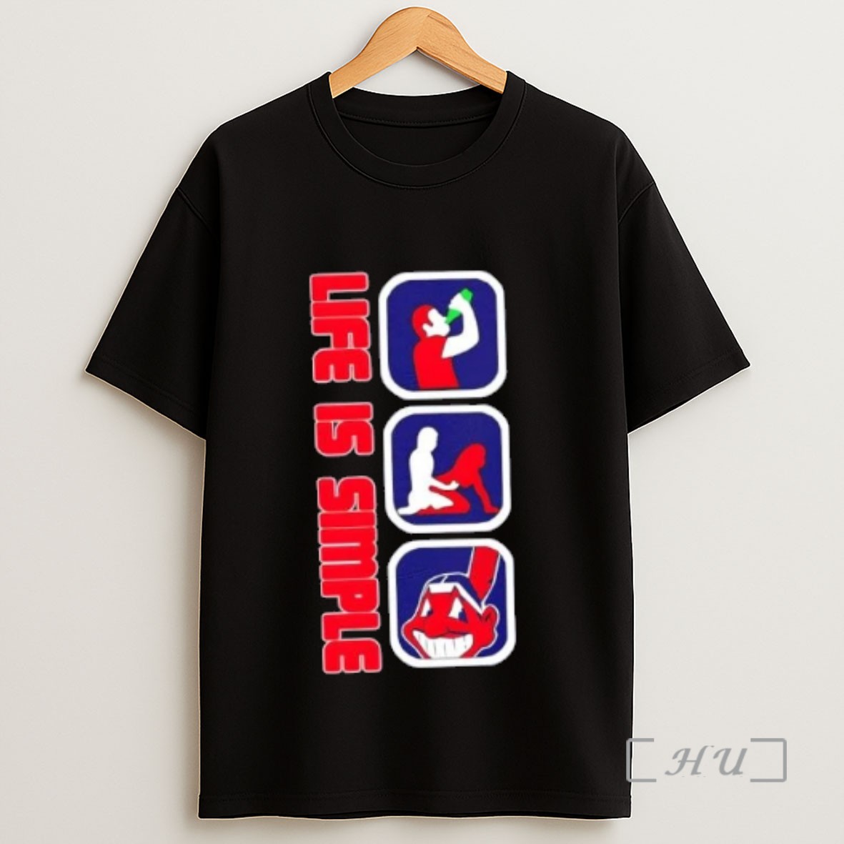 Officials Cleveland Indians Baseball Life Is Simple Sweatshirt Tee Shirt