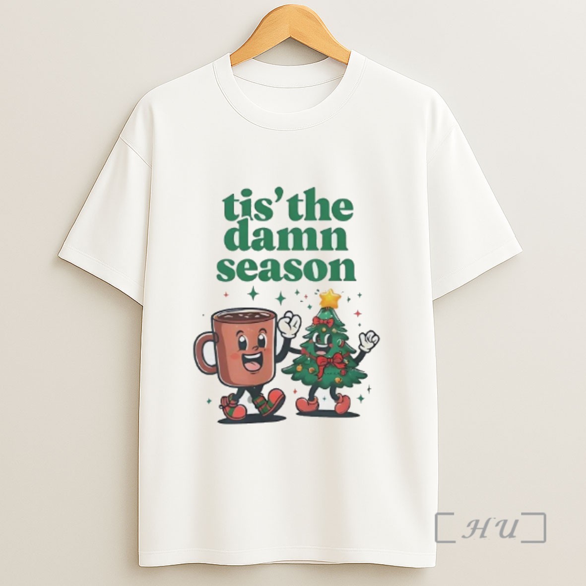 Officials Coffee Christmas Tree Tis The Damn Season Sweatshirt Tee Shirt