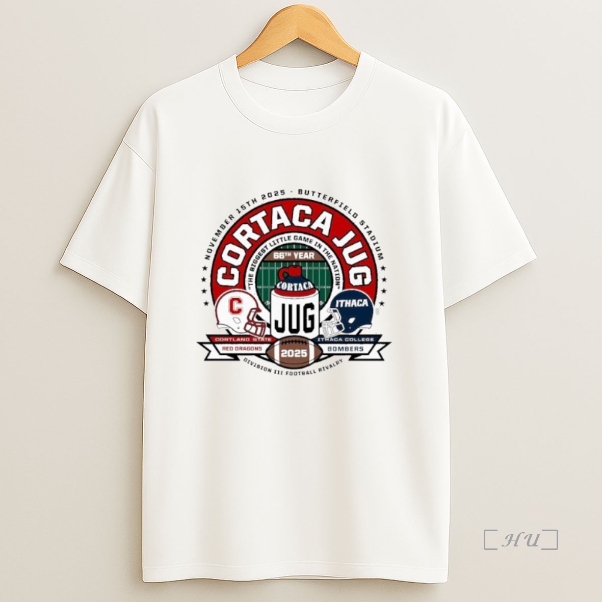 Officials Cortland State Vs Ithaca 2025 Cortaca Jug Diii Football Rivalry Sweatshirt Tee Shirt