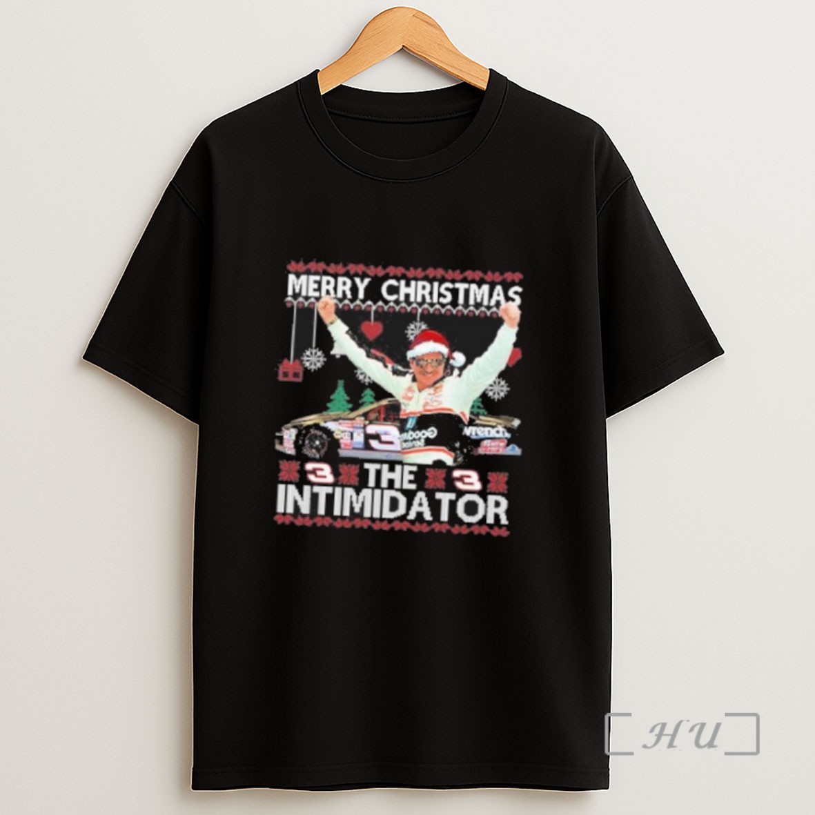 Officials Dale Earnhardt Merry Christmas The Intimidator Ugly Sweatshirt Tee Shirt