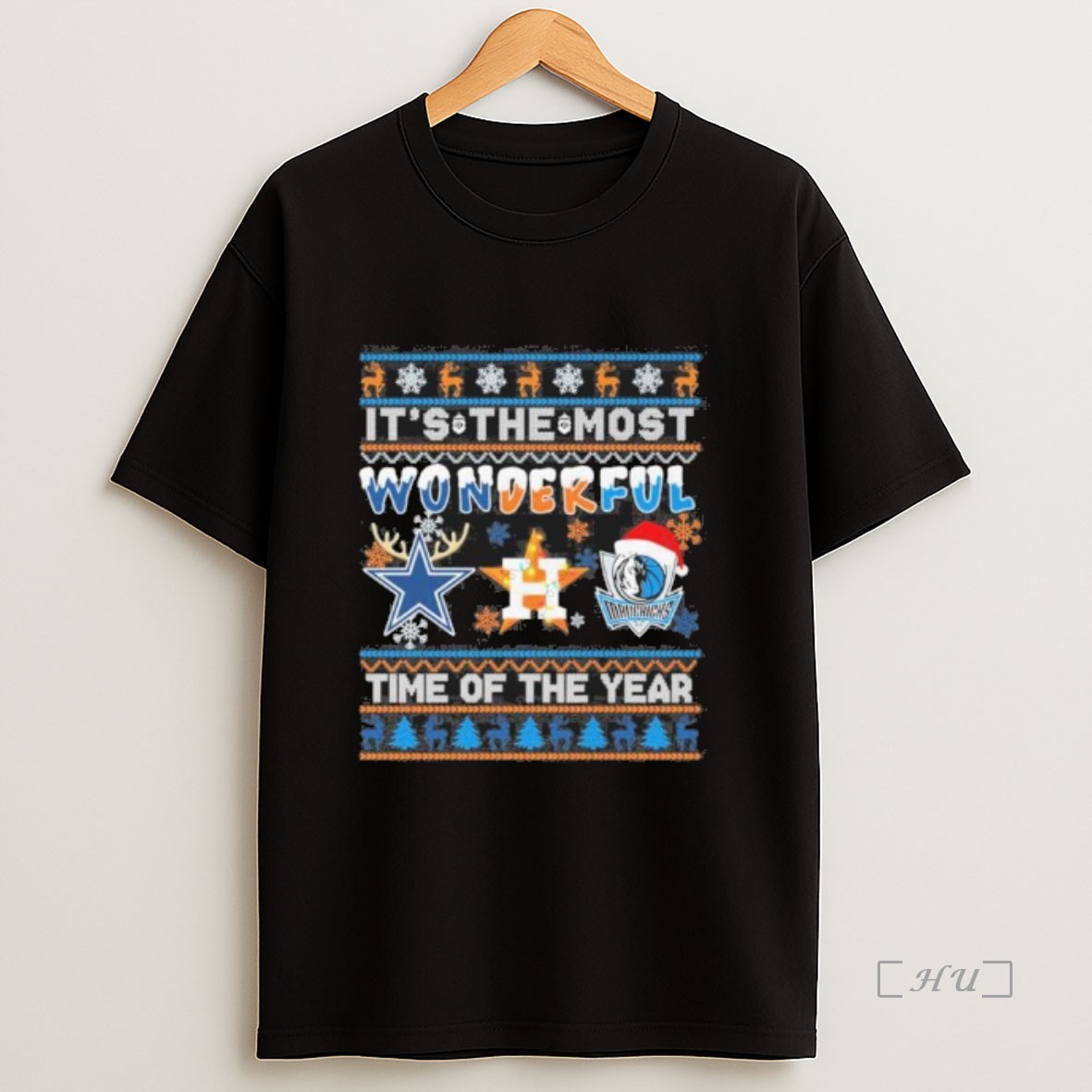 Officials Dallas Sports Teams Logo Its The Most Wonderful Time Of The Year Christmas Sweatshirt Tee Shirt