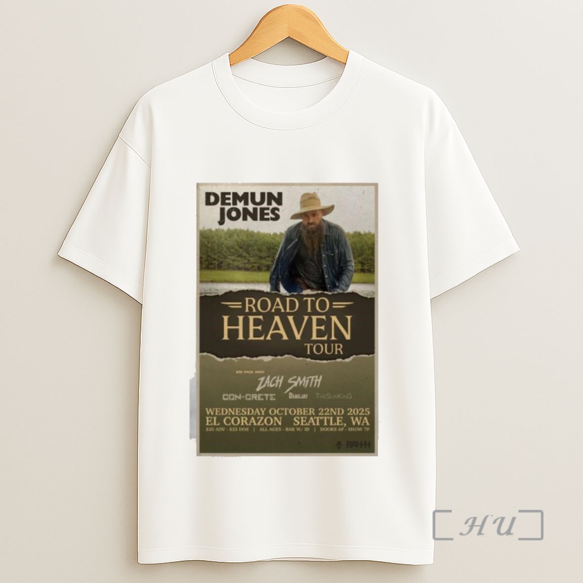 Officials Demun Jones Fall Tour 2025 El Corazon Seattle Wa Sweatshirt Tee Shirt