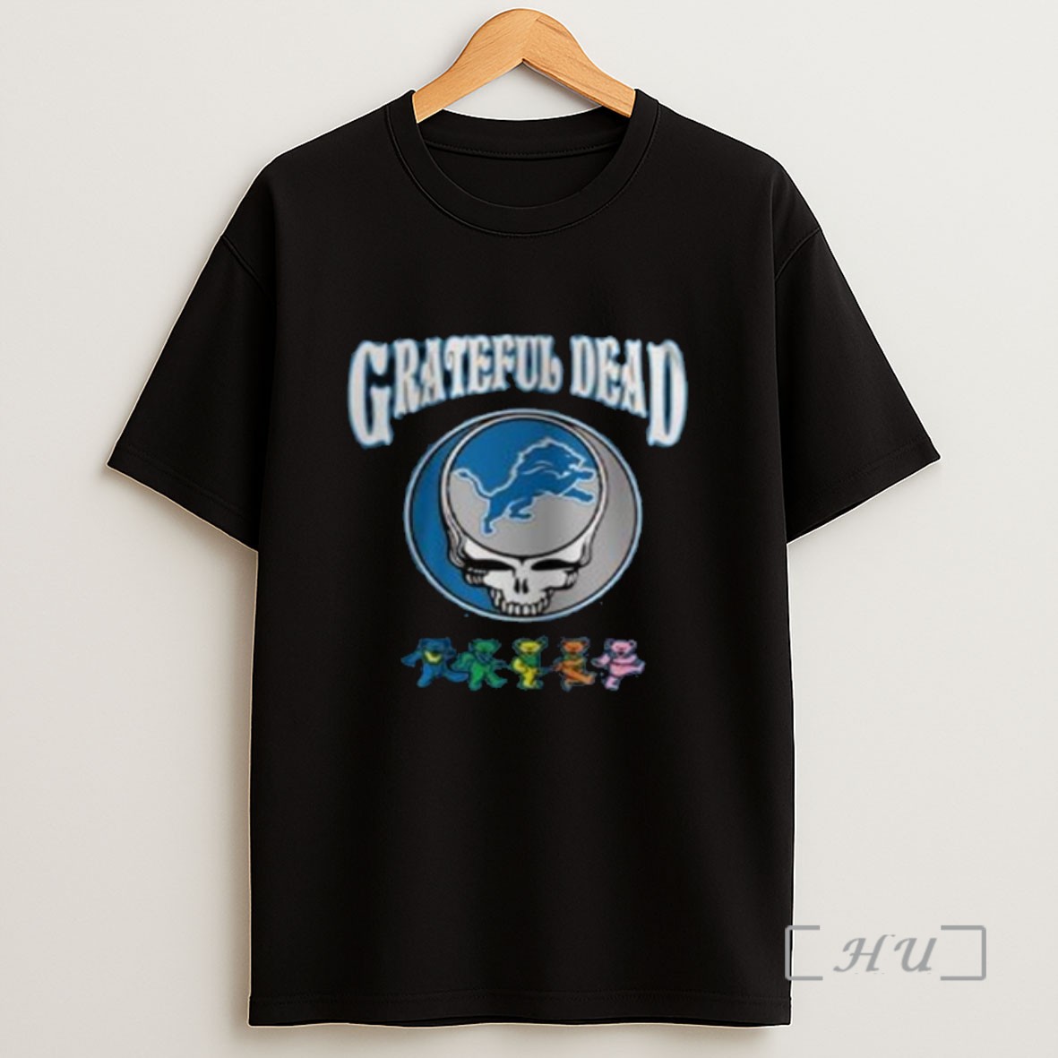 Officials Detroit Lions Grateful Dead 60th Anniversary Nfl 2025 Football Long Sleve Sweatshirt Tee Shirt