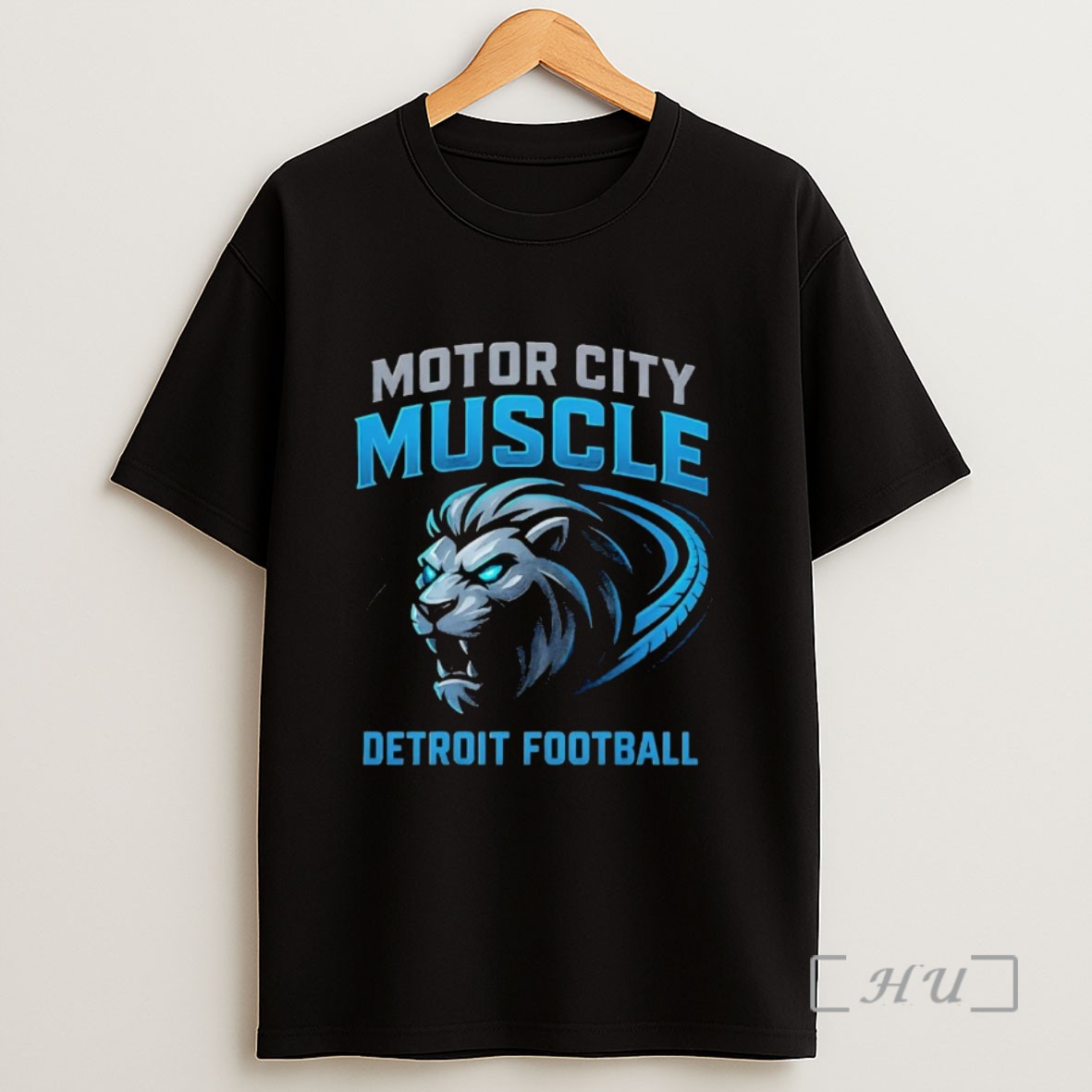 Officials Detroit Lions Motor City Muscle Sweatshirt Tee Shirt