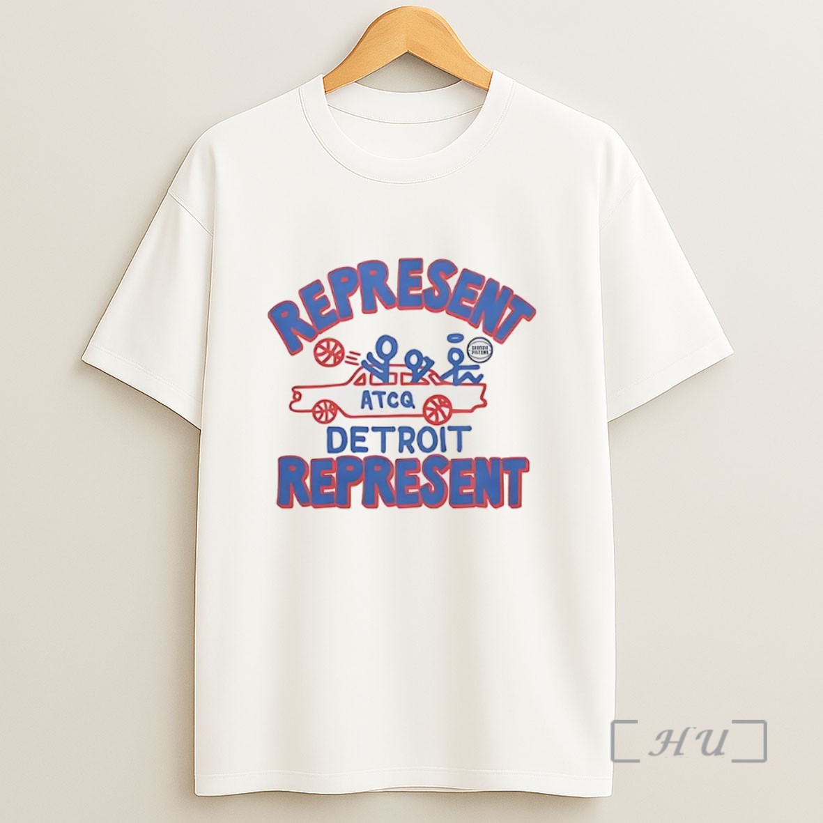 Officials Detroit Pistons Nba Represent Stickman Sweatshirt Tee Shirt