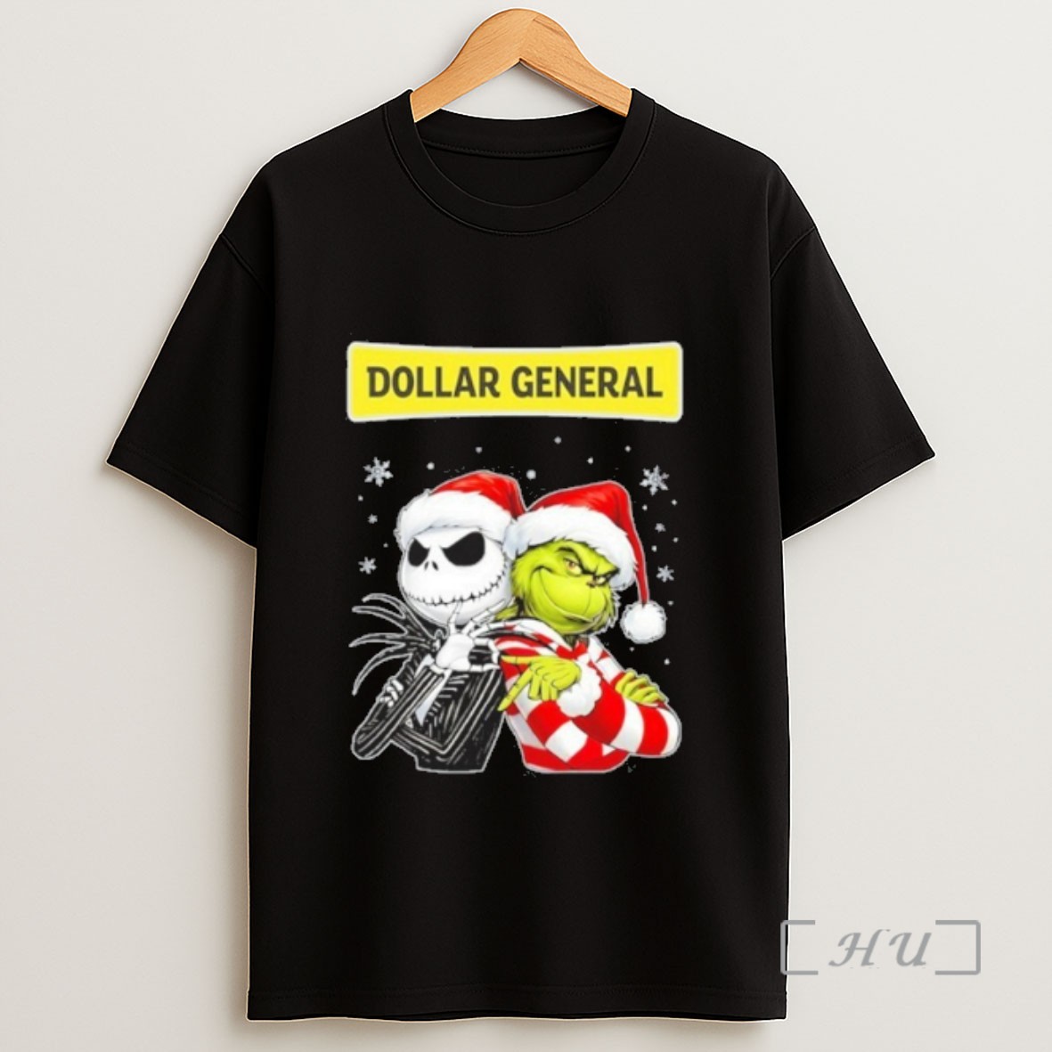 Officials Dollar General Logo Santa Jack And Santa Grinch 67 Sweatshirt Tee Shirt