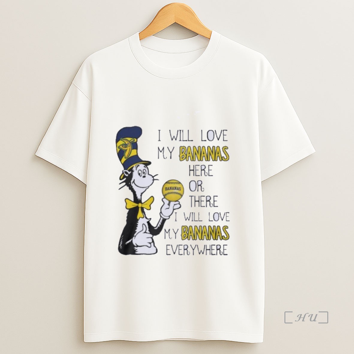 Officials Dr Seuss I Will Love My Bananas Here Or There Sweatshirt Tee Shirt