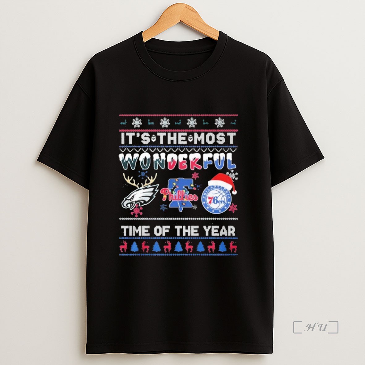 Officials Eagles X Phillies X 76ers Its The Most Wonderful Time Of The Year Sweatshirt Tee Shirt