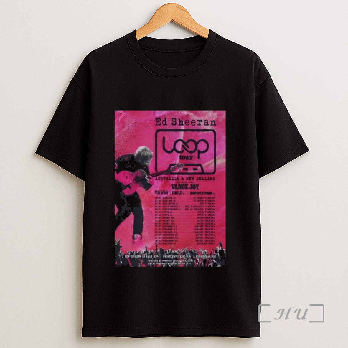 Officials Ed Sheeran 2026 Australia And New Zealand Tour Long Sleve Sweatshirt Tee Shirt