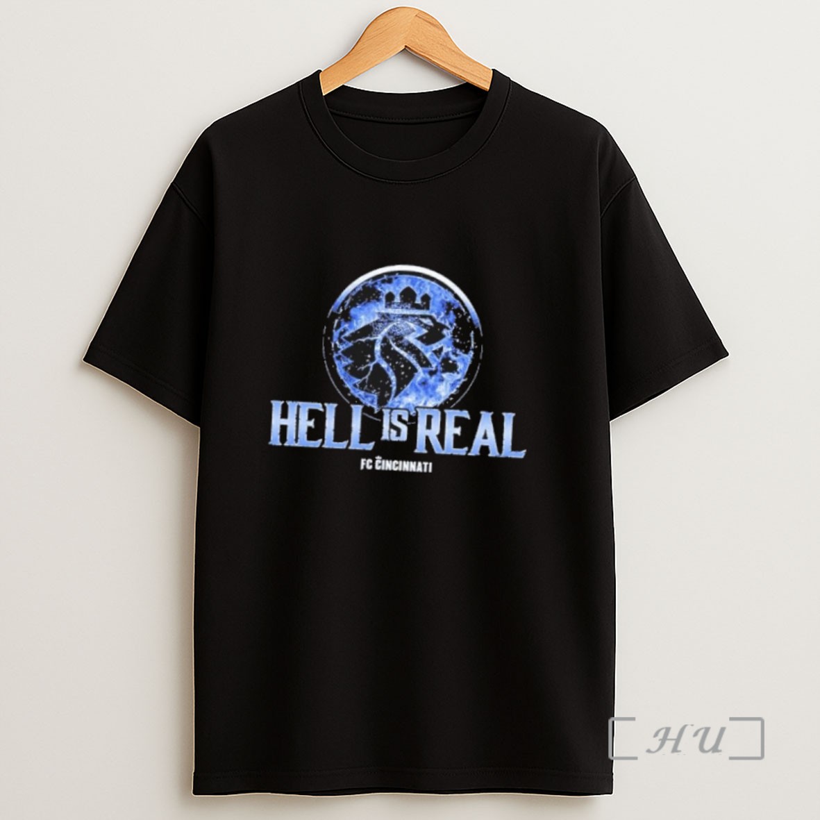 Officials Fc Cincinnati Hell Is Real Kombat Ice Blue Sweatshirt Tee Shirt