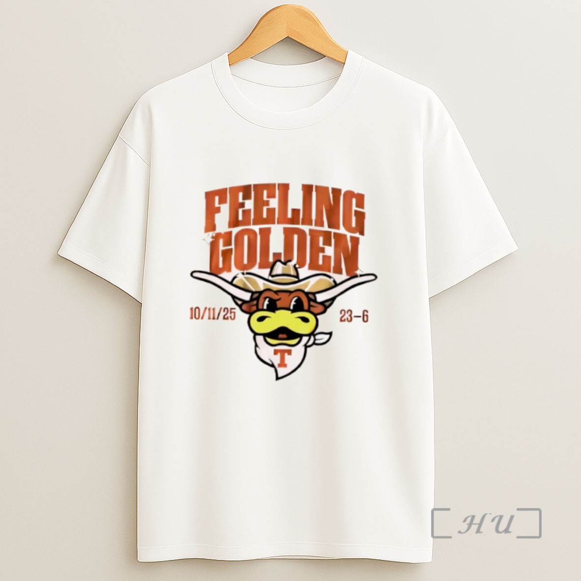 Officials Feeling Golden Oct 11st 2025 Texas Longhorns Logo Sweatshirt Tee Shirt