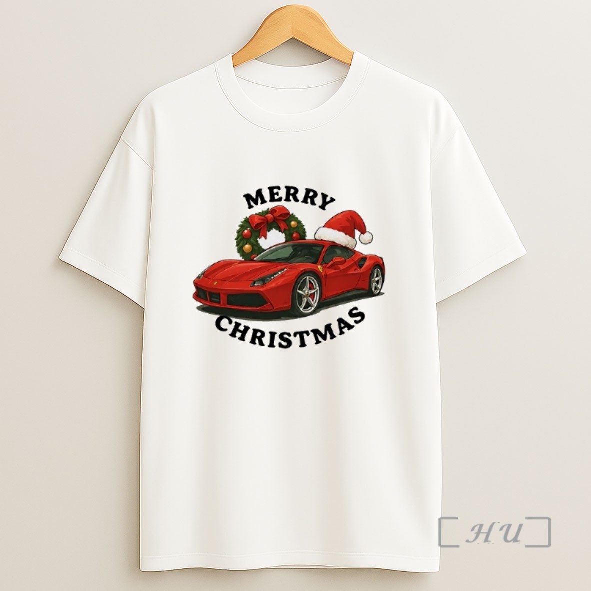 Officials Ferrari Merry Christmas Sweatshirt Tee Shirt