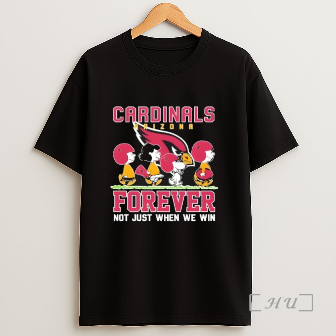 Officials Forever Arizona Cardinals Not Just When We Win Peanuts Snoopy Walking Sweatshirt Tee Shirt