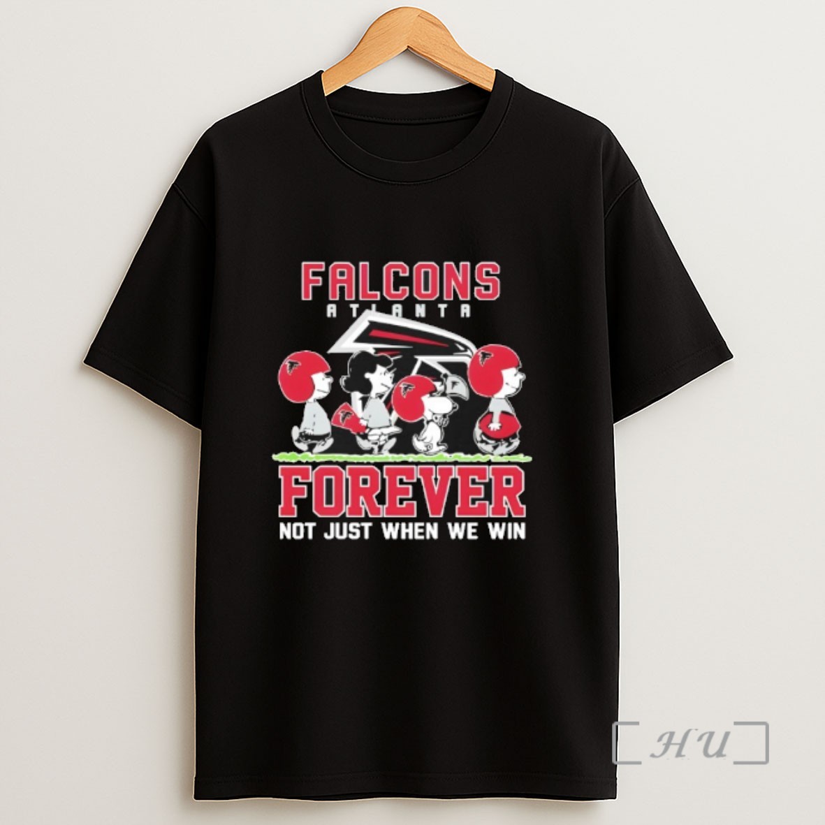 Officials Forever Atlanta Falcons Not Just When We Win Peanuts Snoopy Walking Sweatshirt Tee Shirt