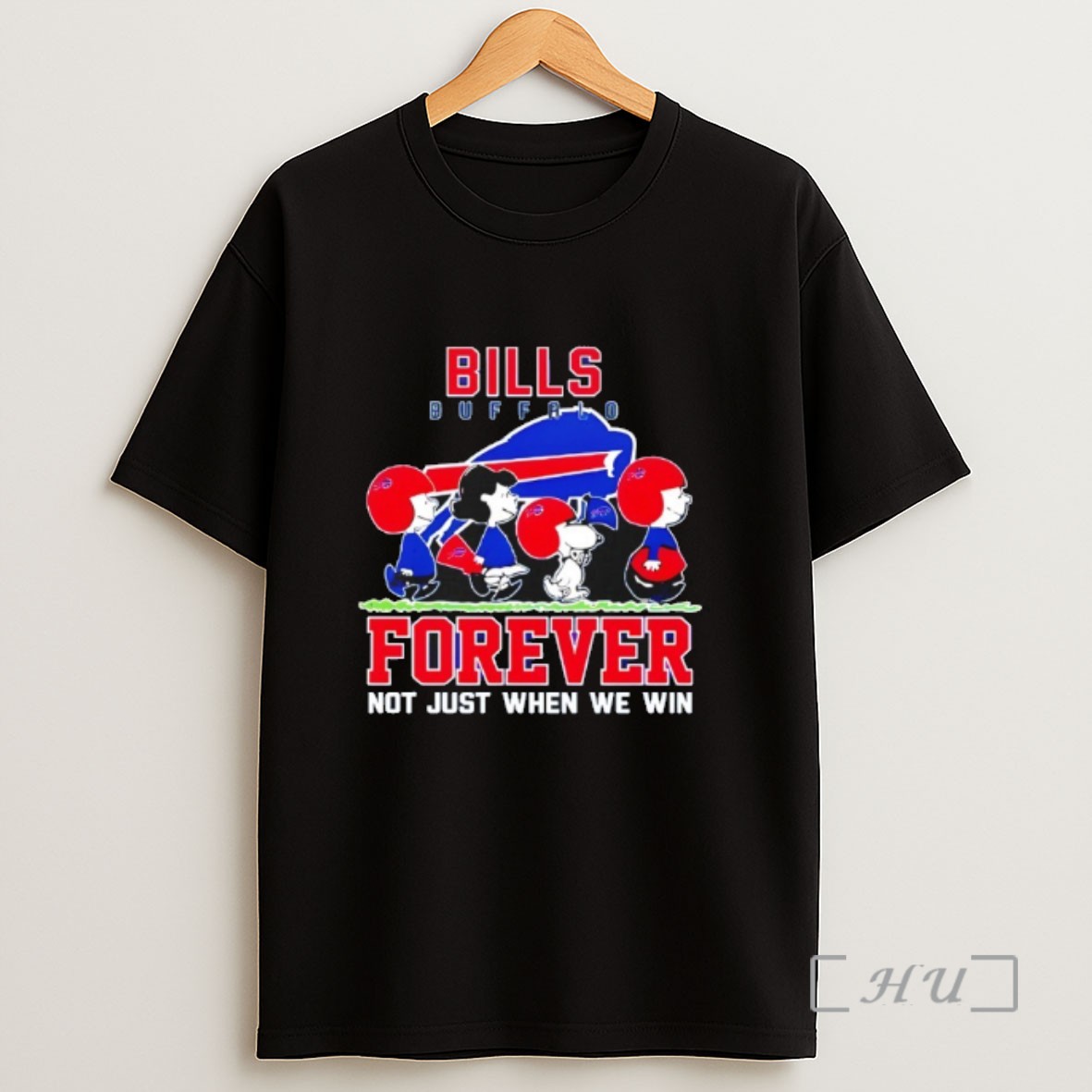 Officials Forever Buffalo Bills Not Just When We Win Peanuts Snoopy Walking Sweatshirt Tee Shirt