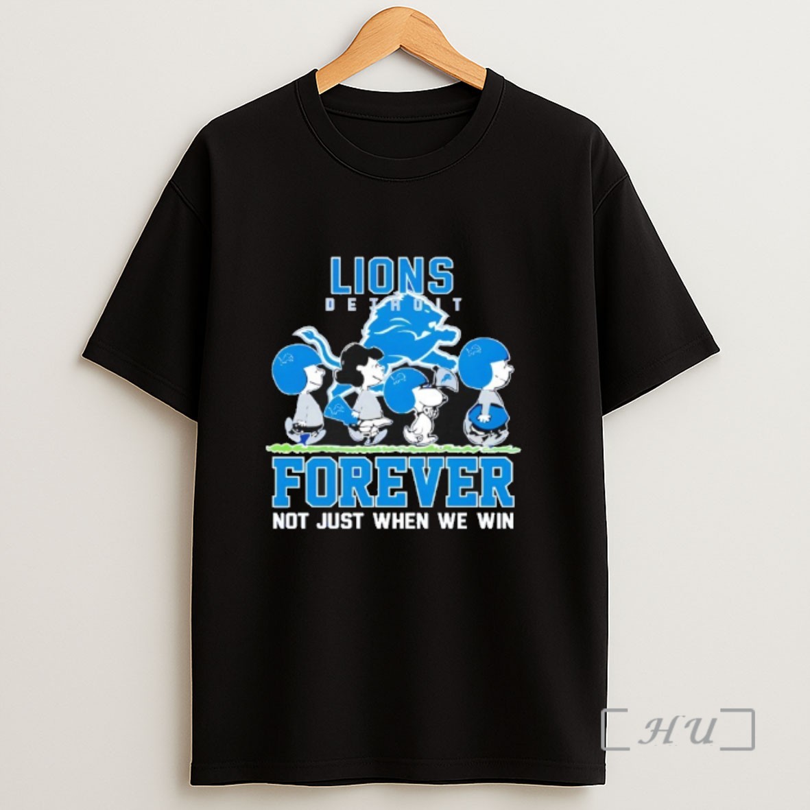 Officials Forever Detroit Lions Not Just When We Win Peanuts Snoopy Walking Sweatshirt Tee Shirt