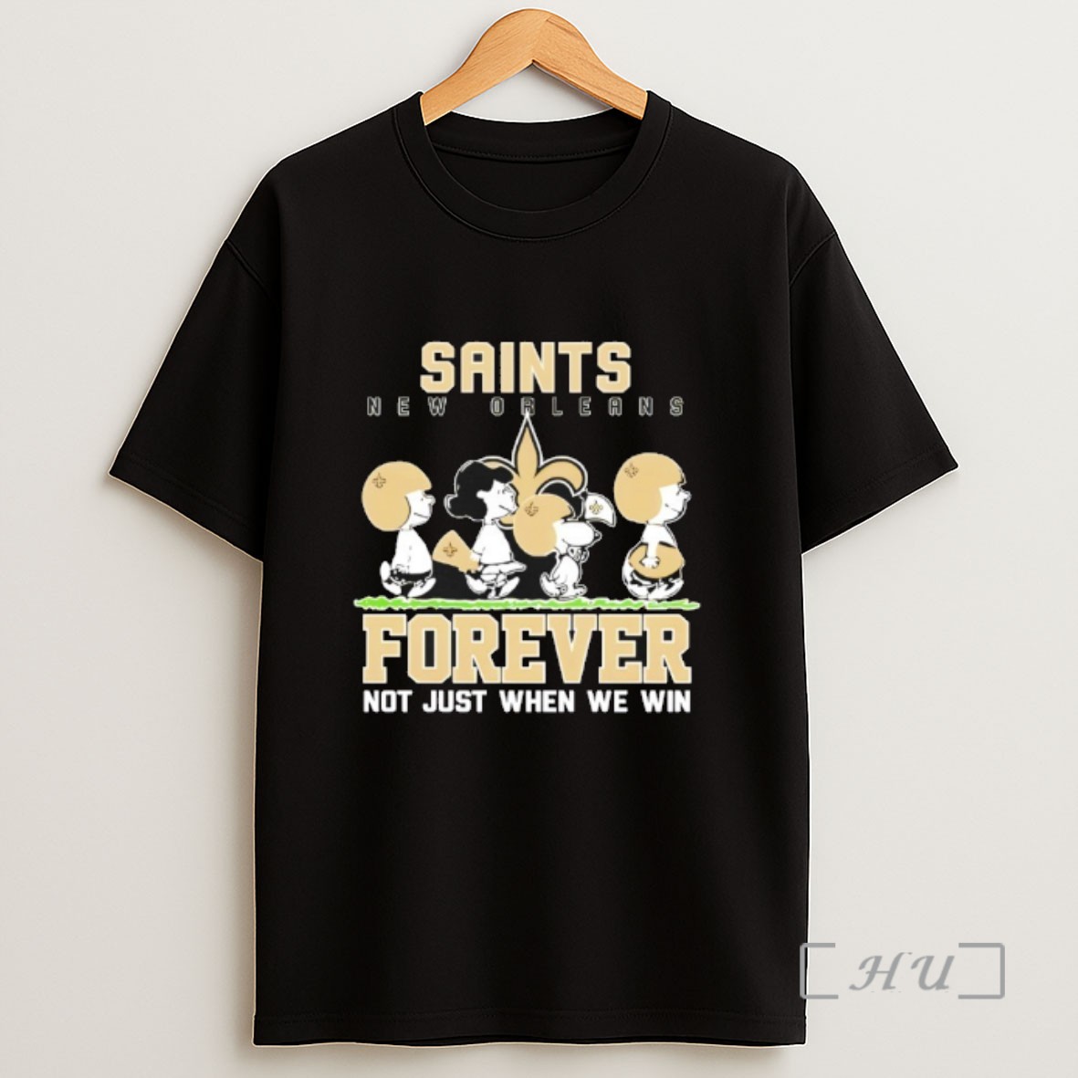 Officials Forever New Orleans Saints Not Just When We Win Peanuts Snoopy Walking Sweatshirt Tee Shirt