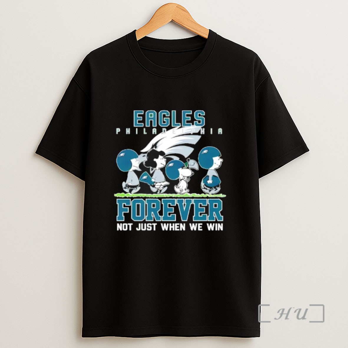 Officials Forever Philadelphia Eagles Not Just When We Win Peanuts Snoopy Walking Sweatshirt Tee Shirt