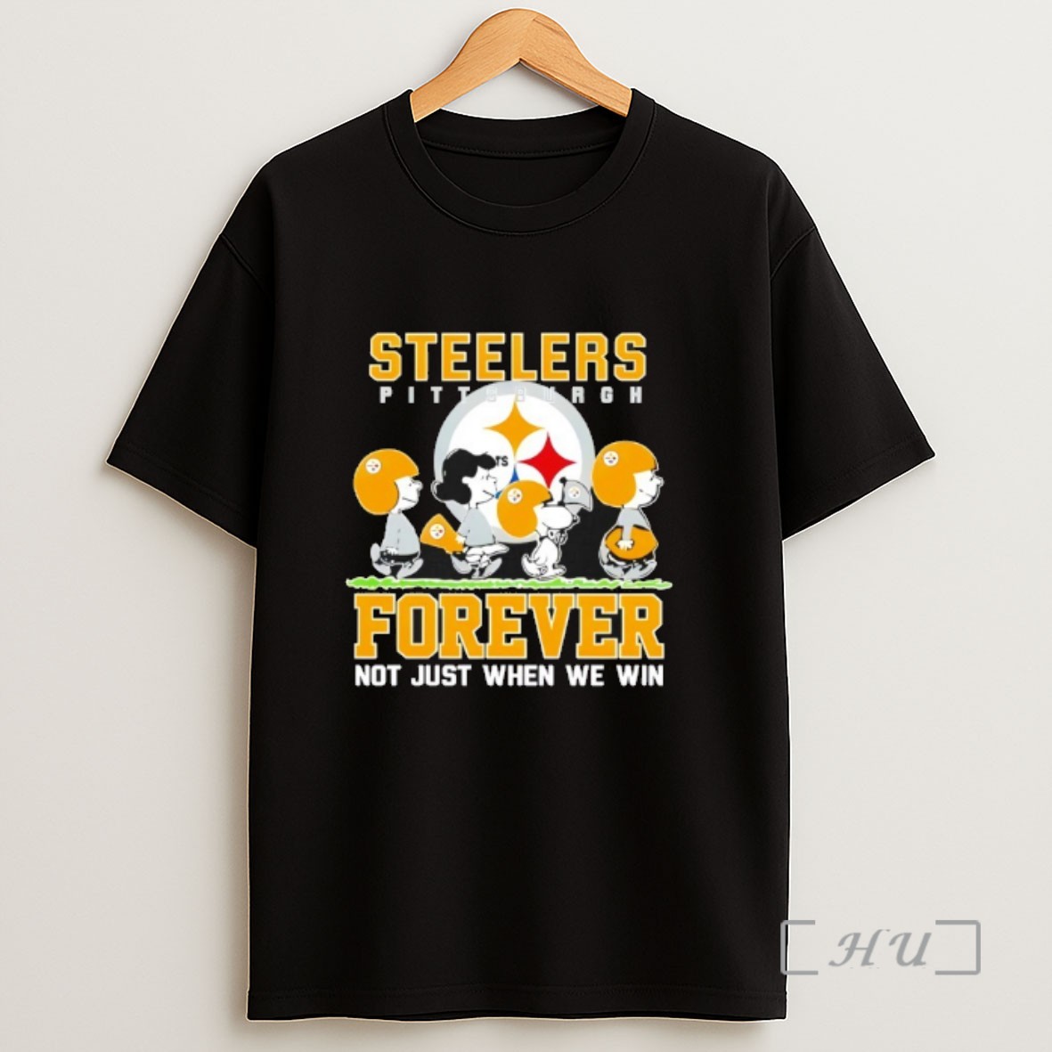 Officials Forever Pittsburgh Steelers Not Just When We Win Peanuts Snoopy Walking Sweatshirt Tee Shirt