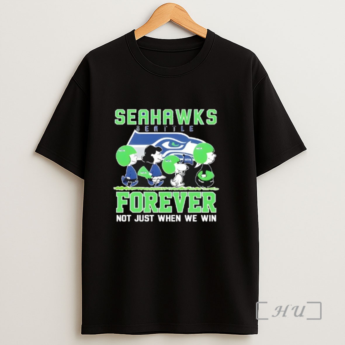 Officials Forever Seattle Seahawks Not Just When We Win Peanuts Snoopy Walking Sweatshirt Tee Shirt