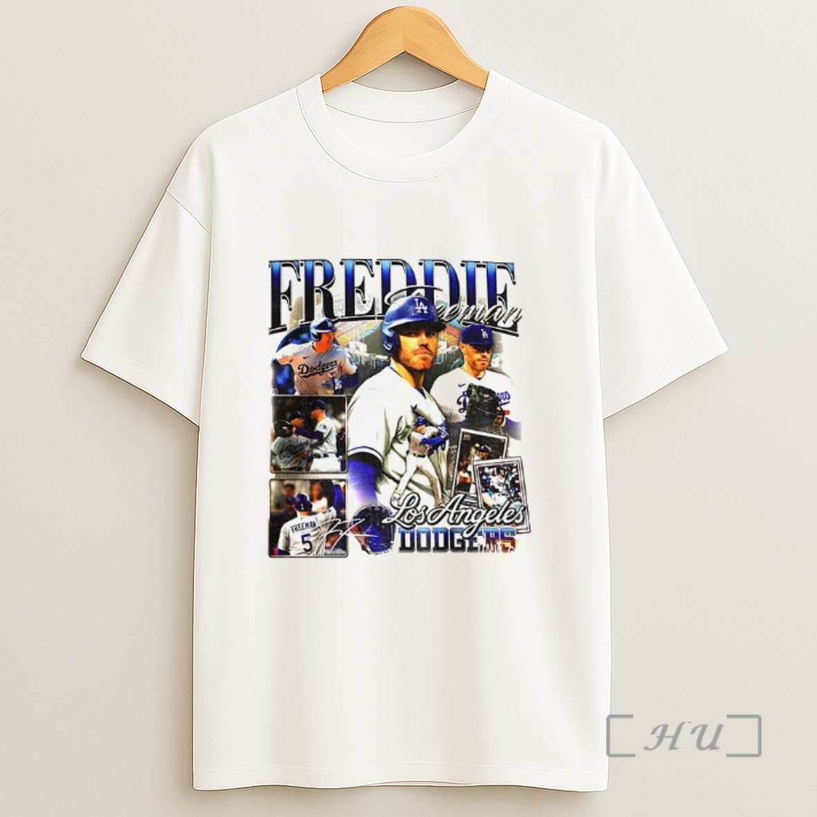 Officials Freddie Freeman Los Angeles Dodgers Mlb Baseball Signature Graphic Sweatshirt Tee Shirt