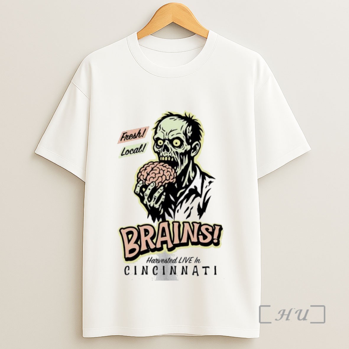 Officials Fresh Local Brains Harvested Live In Cincinnati Sweatshirt Tee Shirt
