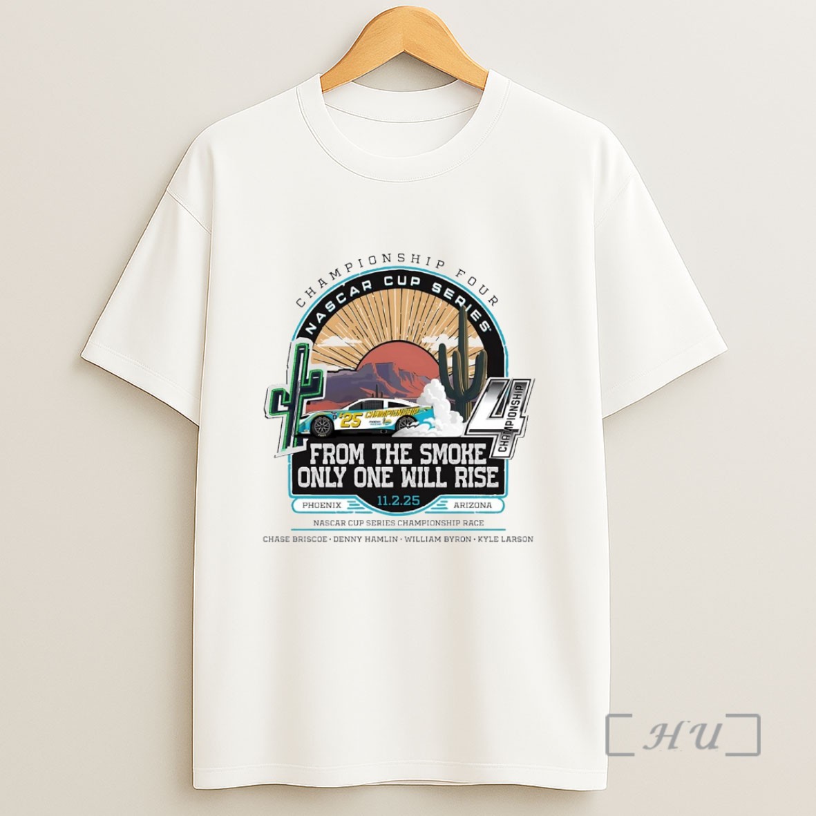 Officials From The Smoke Only One Will Rise 2025 Nascar Cup Series Championship Four Sweatshirt Tee Shirt