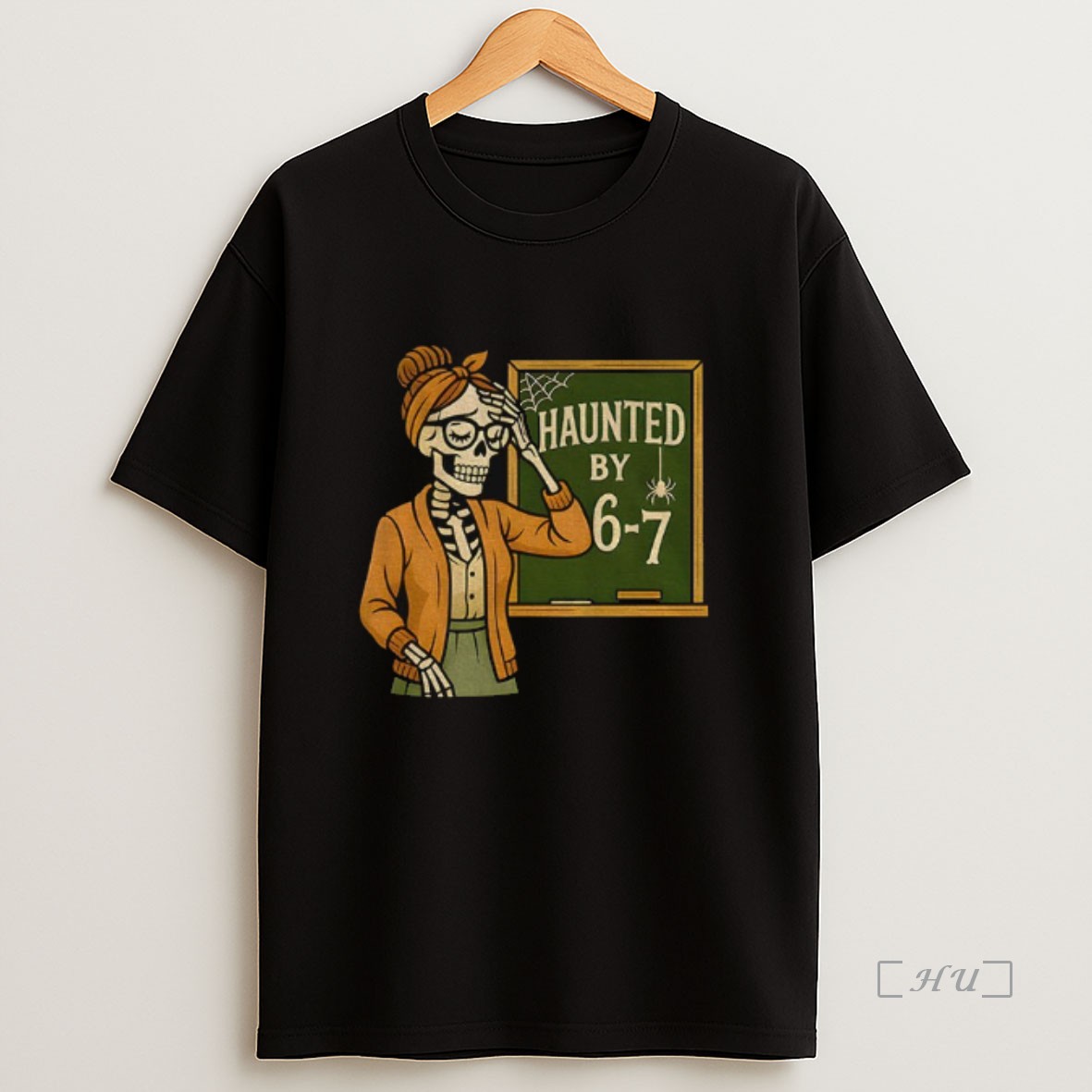 Officials Funny Teacher Skeleton Six Seven Haunted By 67 Halloween Sweatshirt Tee Shirt