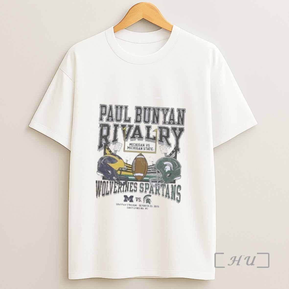 Officials Gameday Michigan Vs Michigan State Paul Bunyan Rivalry Sweatshirt Tee Shirt
