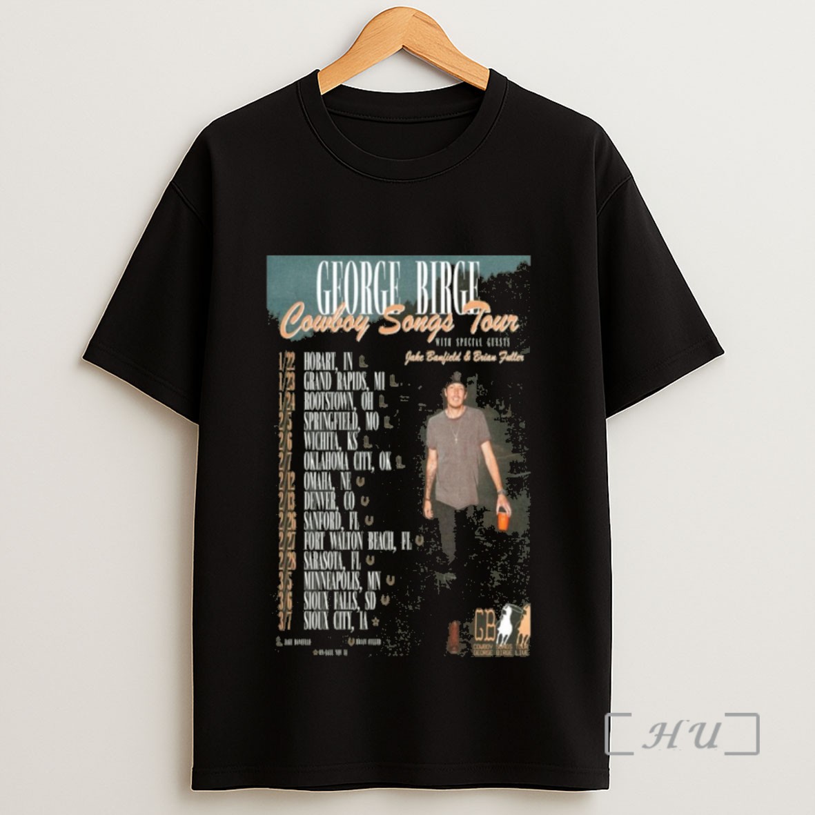 Officials George Birge Cowboy Songs Tour 2026 Sweatshirt Tee Shirt