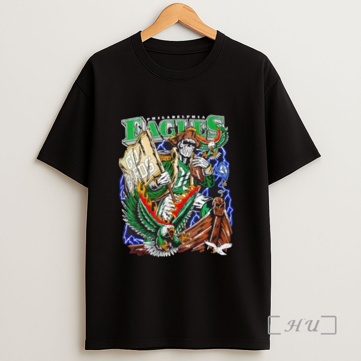 Officials Go Philadelphia Eagles Revolution Football Fire Graphic Sweatshirt Tee Shirt