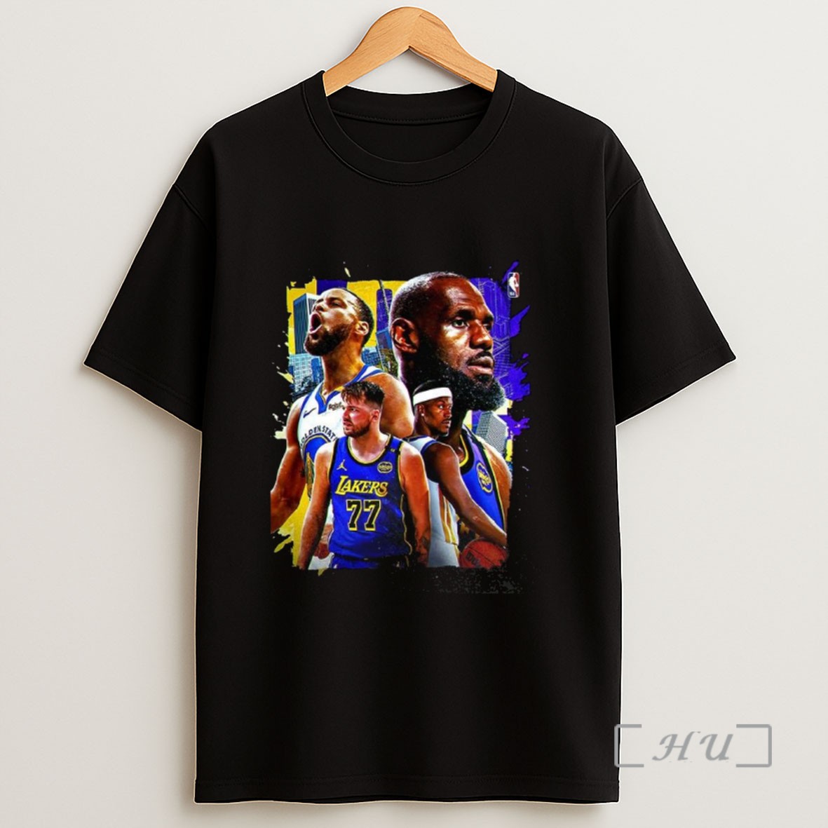 Officials Golden State Warriors Vs Los Angeles Lakers Nba 2025 Player Collage Sweatshirt Tee Shirt