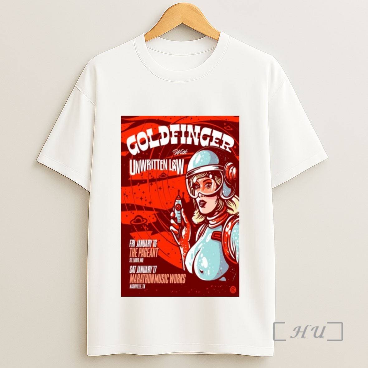 Officials Goldfinger With Unwritten Law January 16 17 2026 Shows Sweatshirt Tee Shirt