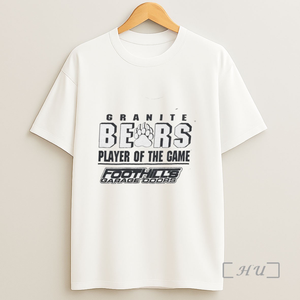 Officials Granite Bears Player Of The Game Foothills Garage Doors Sweatshirt Tee Shirt