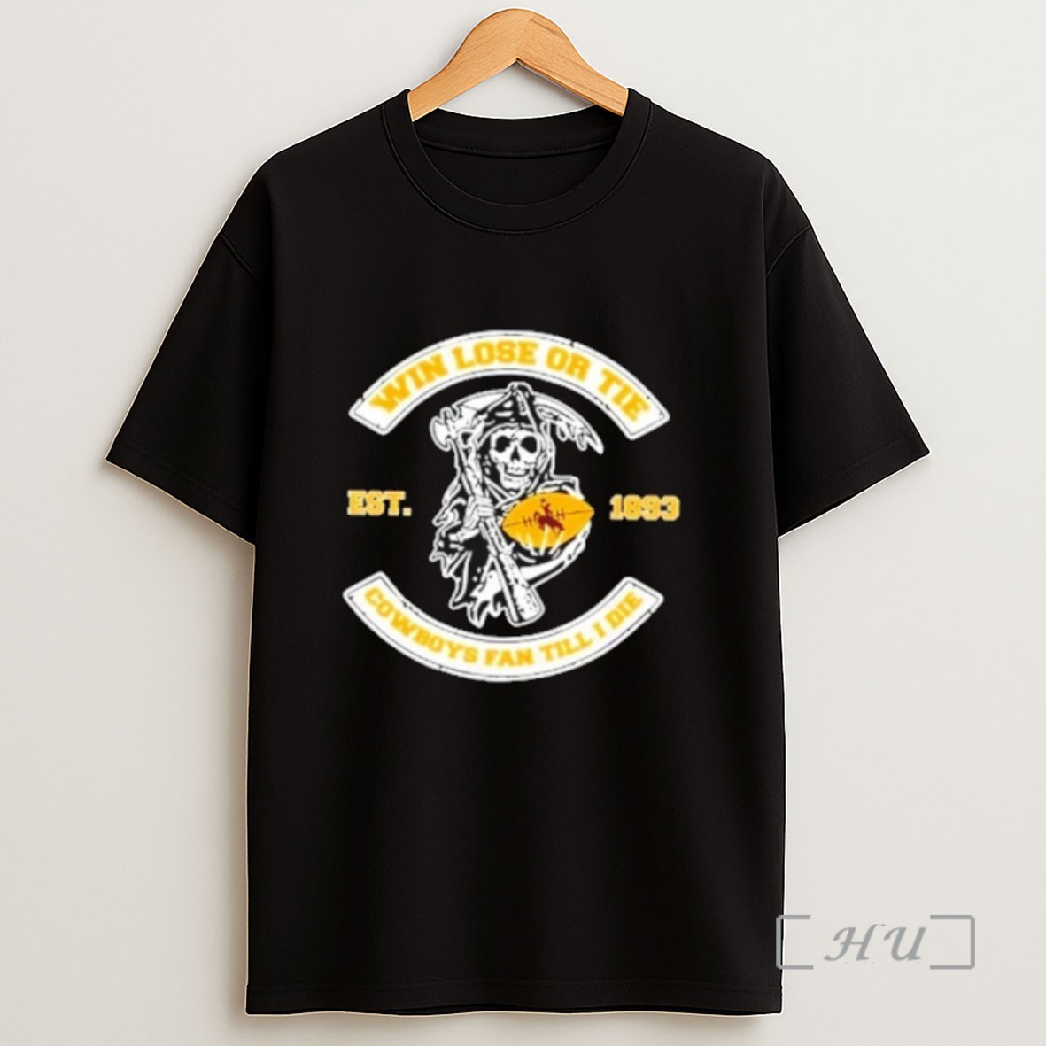 Officials Grim Reaper Win Lose Or Tie Wyoming Cowboys Fan Till I Die Sweatshirt Tee Shirt