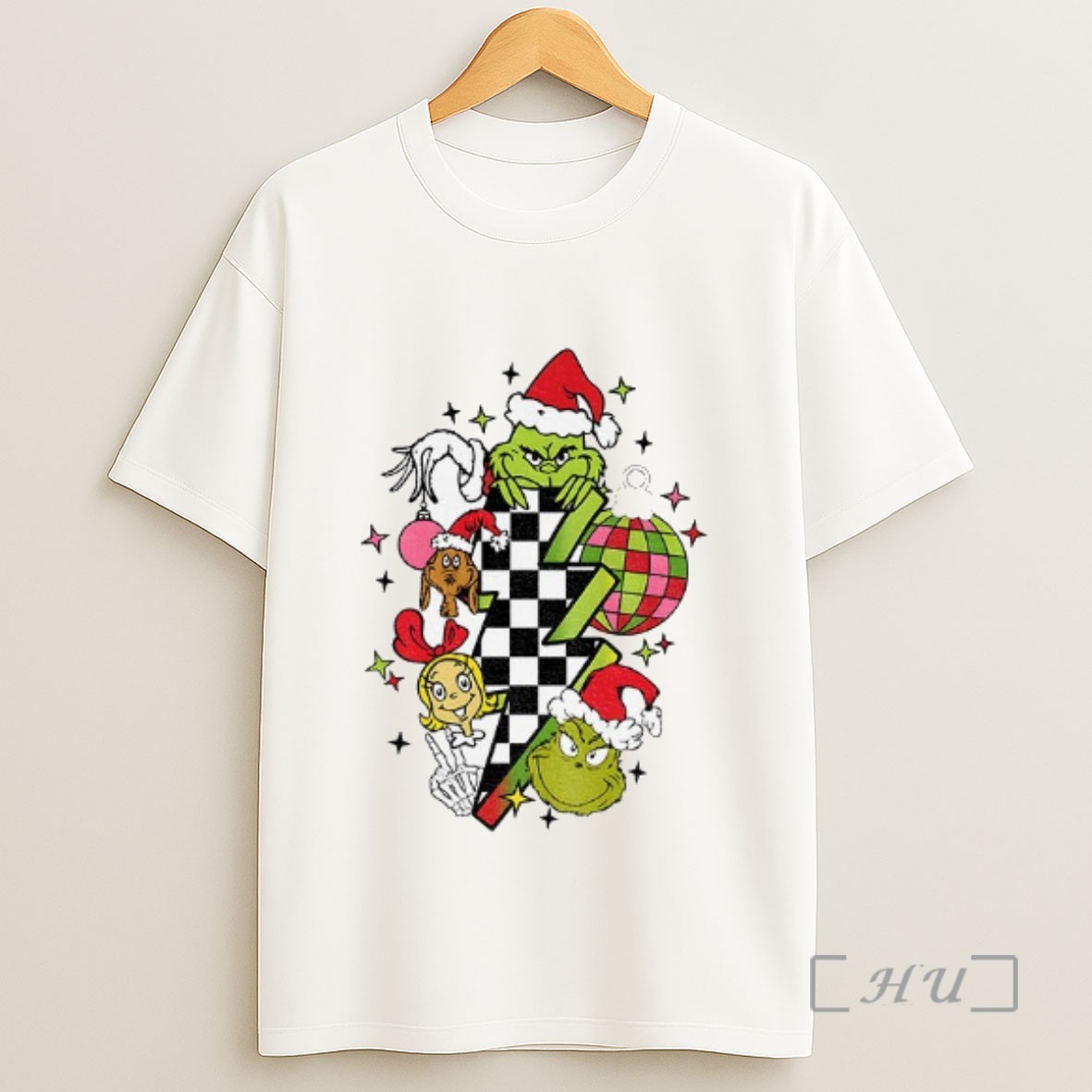 Officials Grinch Christmas Character Lightning Bolt Merry Christmas Sweatshirt Tee Shirt
