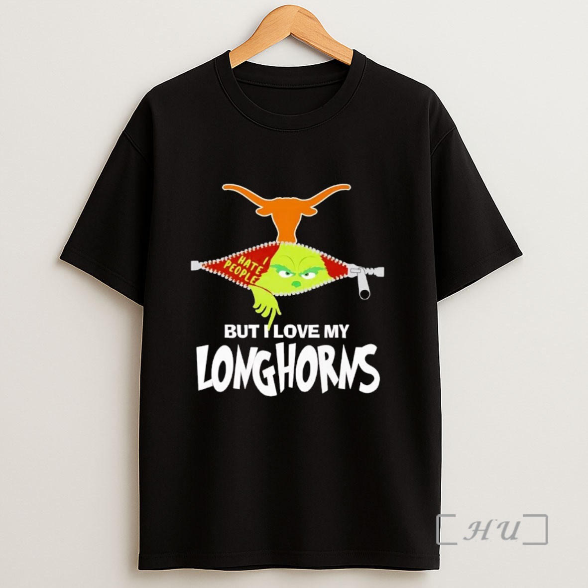 Officials Grinch I Hate People But I Love My Texas Longhorns Sweatshirt Tee Shirt