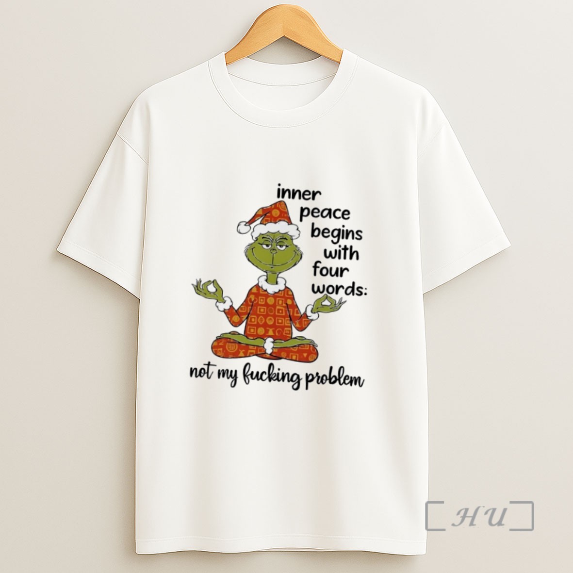Officials Grinch Inner Peace Begins With Four Words Christmas Sweatshirt Tee Shirt