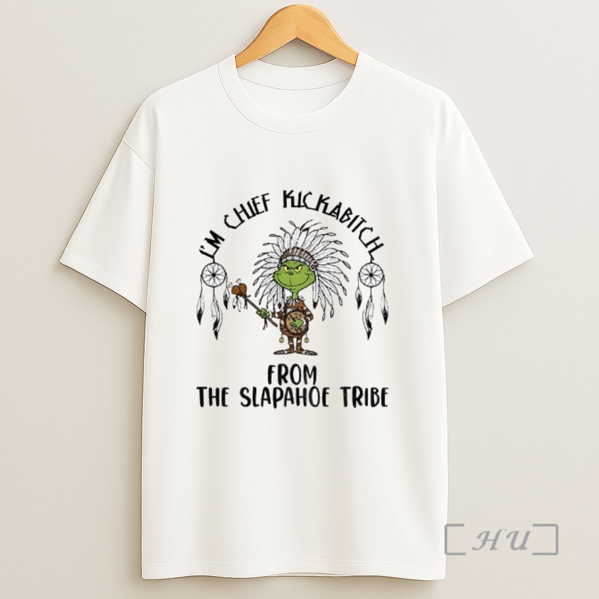 Officials Grinch Native Chief Kickabitch From The Slapahoe Tribe Vintage Sweatshirt Tee Shirt