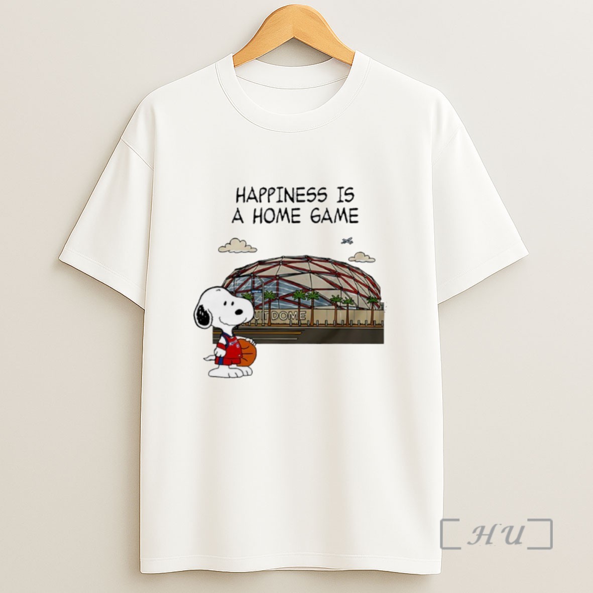 Officials Happiness Is A Home Game Snoopy La Clipset Nba Sweatshirt Tee Shirt