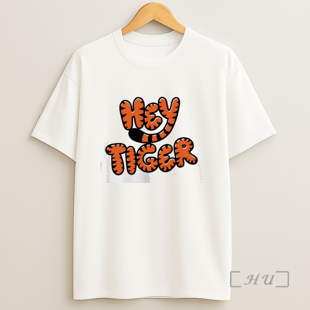 Officials Hey Tiger Bubble Letter Sweatshirt Tee Shirt