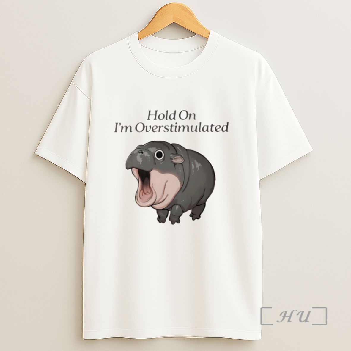 Officials Hippo Hold On Im Overstimulated Sweatshirt Tee Shirt