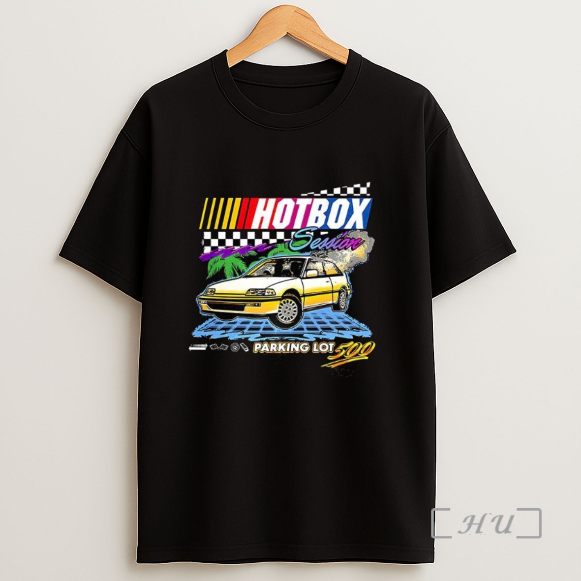 Officials Hotbox Session Parking Lot 500 Honda Civic Vintage Shrit Sweatshirt Tee Shirt