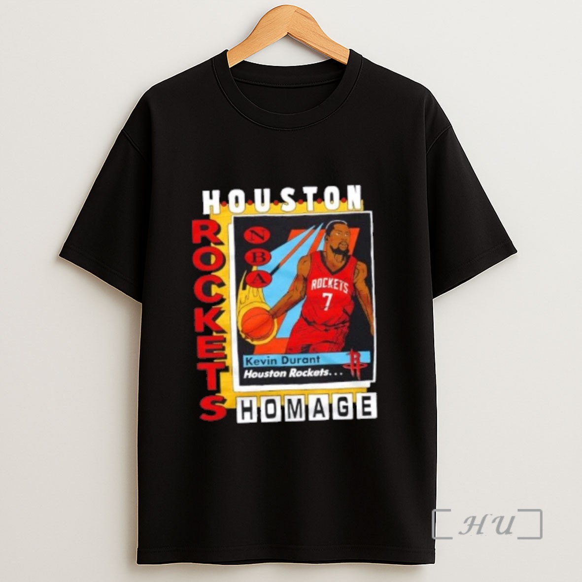 Officials Houston Rockets Kevin Durant Trading Card Sweatshirt Tee Shirt