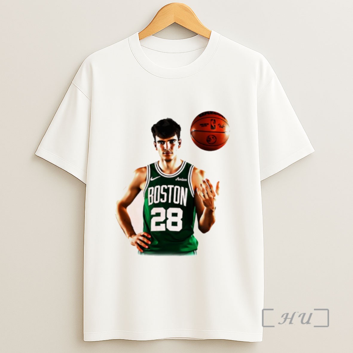 Officials Hugo Gonzalez Boston Celtics Basketball Portrait Sweatshirt Tee Shirt